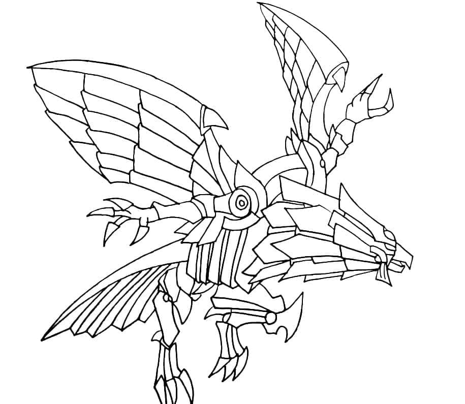 Winged Dragon Ra v Yu-Gi-Oh omalovánka
