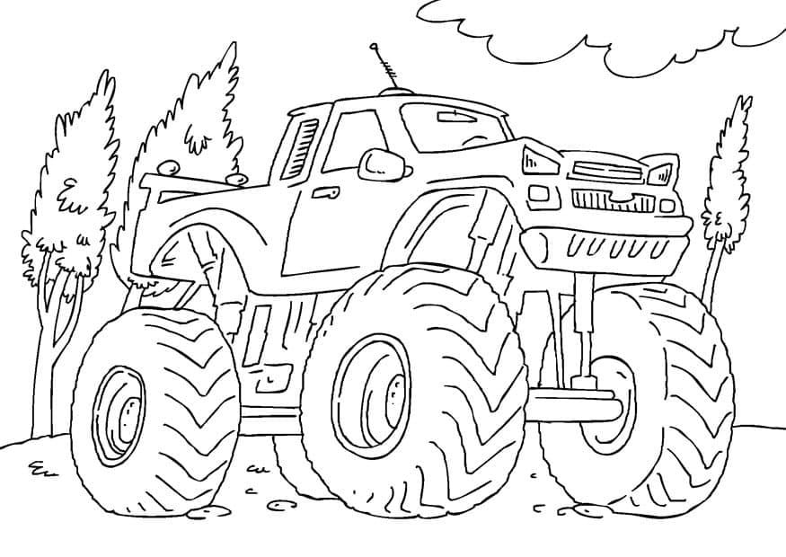 Monster Truck omalovánky