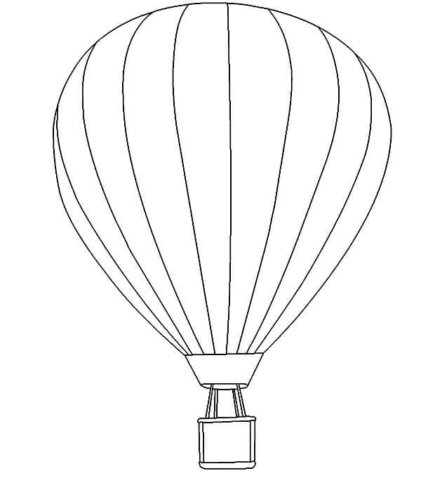 Omalovánka Sladký horkovzdušný balón