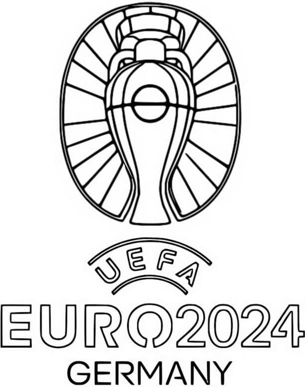 UEFA EURO 2024 v Německu omalovánka