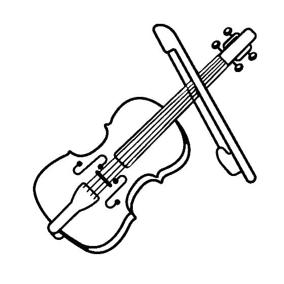 Základní housle omalovánka