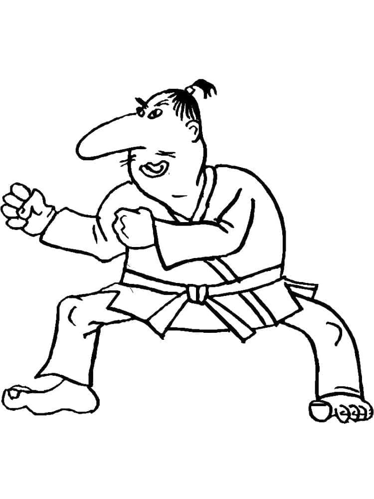 Omalovánka Mistr karate