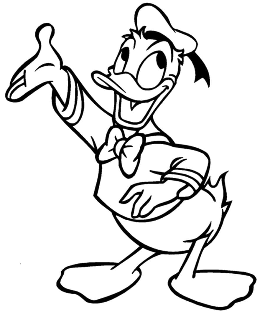 Omalovánka Disney postava Kačer Donald