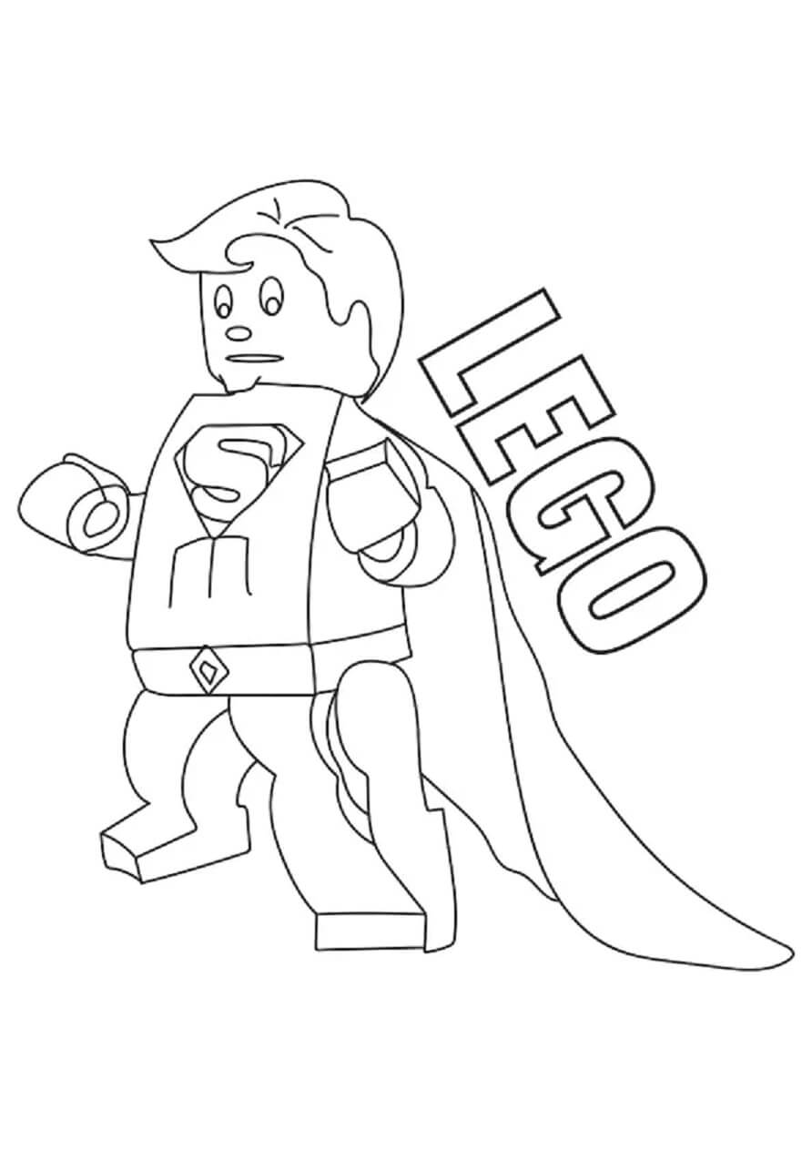 Omalovánka Legrační Lego Superman