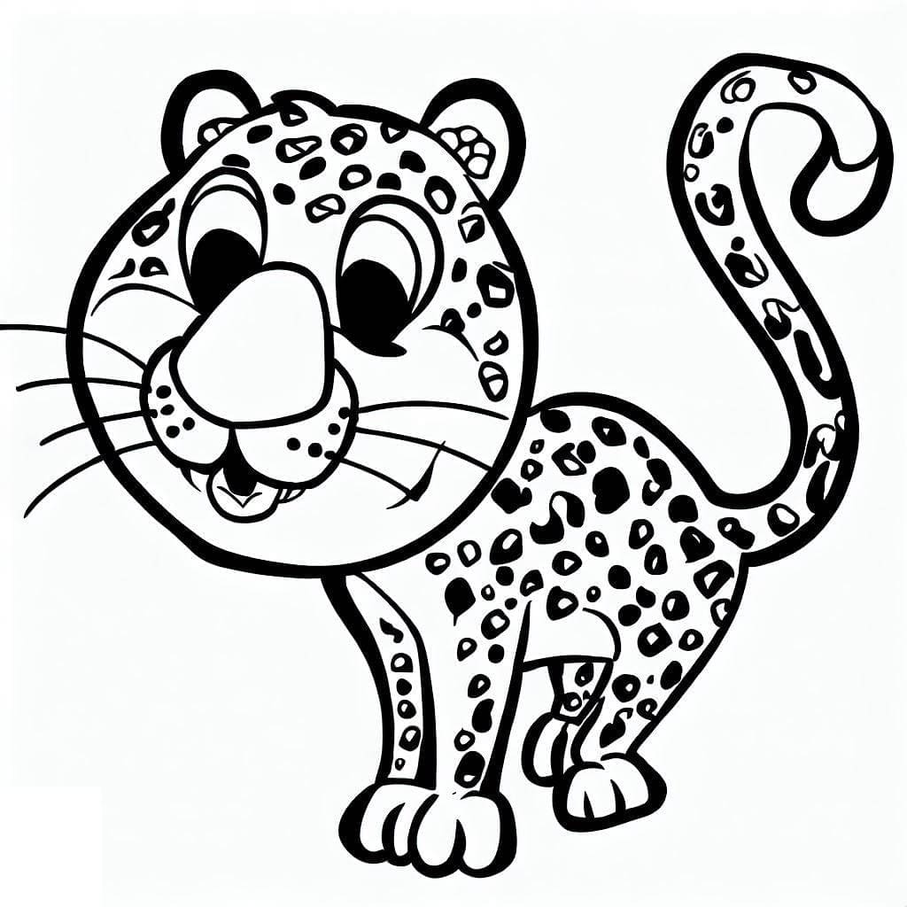 Omalovánka Legrační leopard