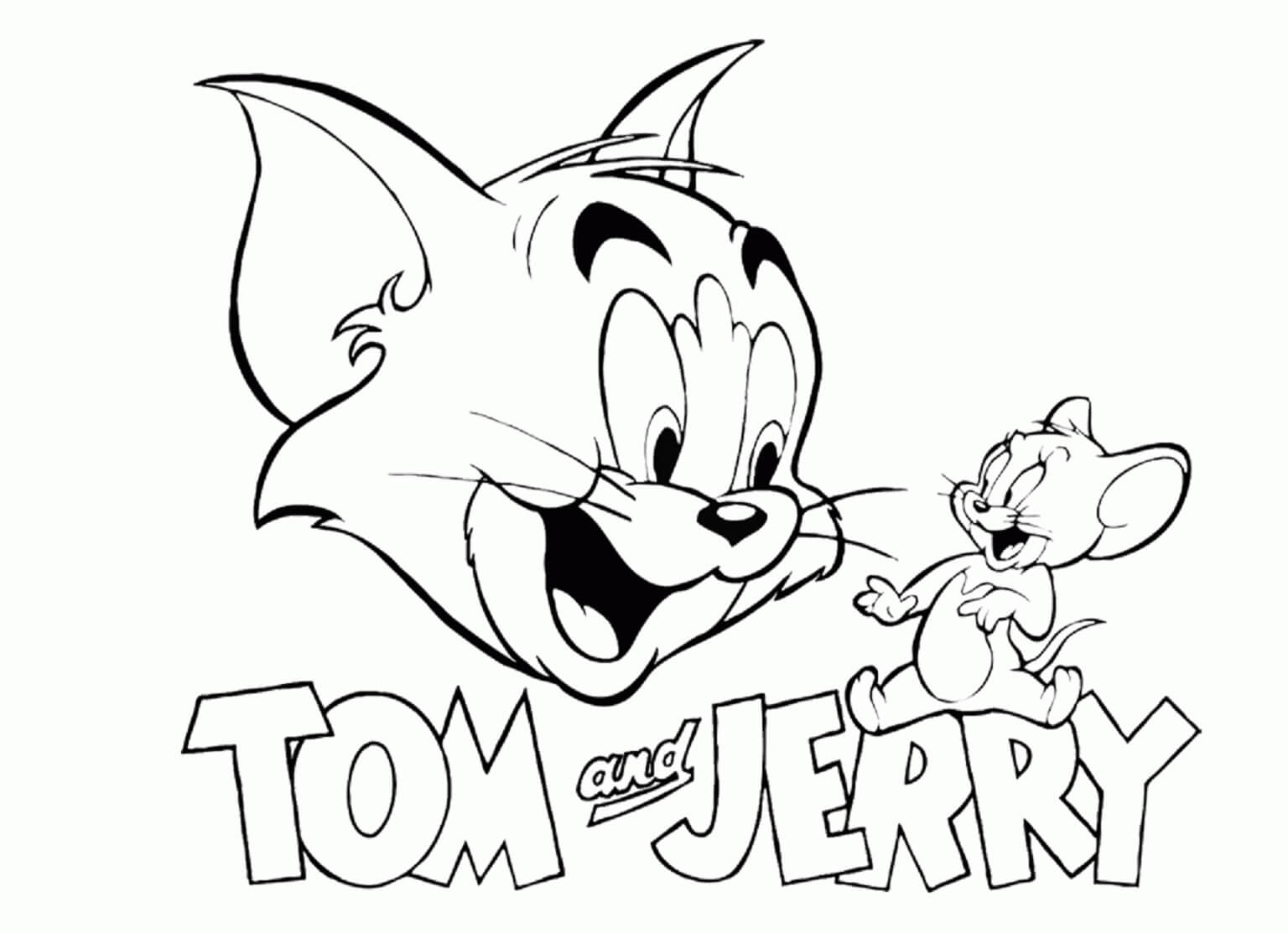 Logo Tom a Jerry zdarma omalovánka