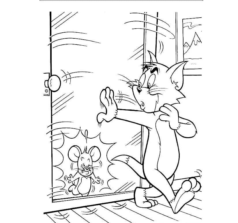 Nakreslete Tom a Jerry omalovánka