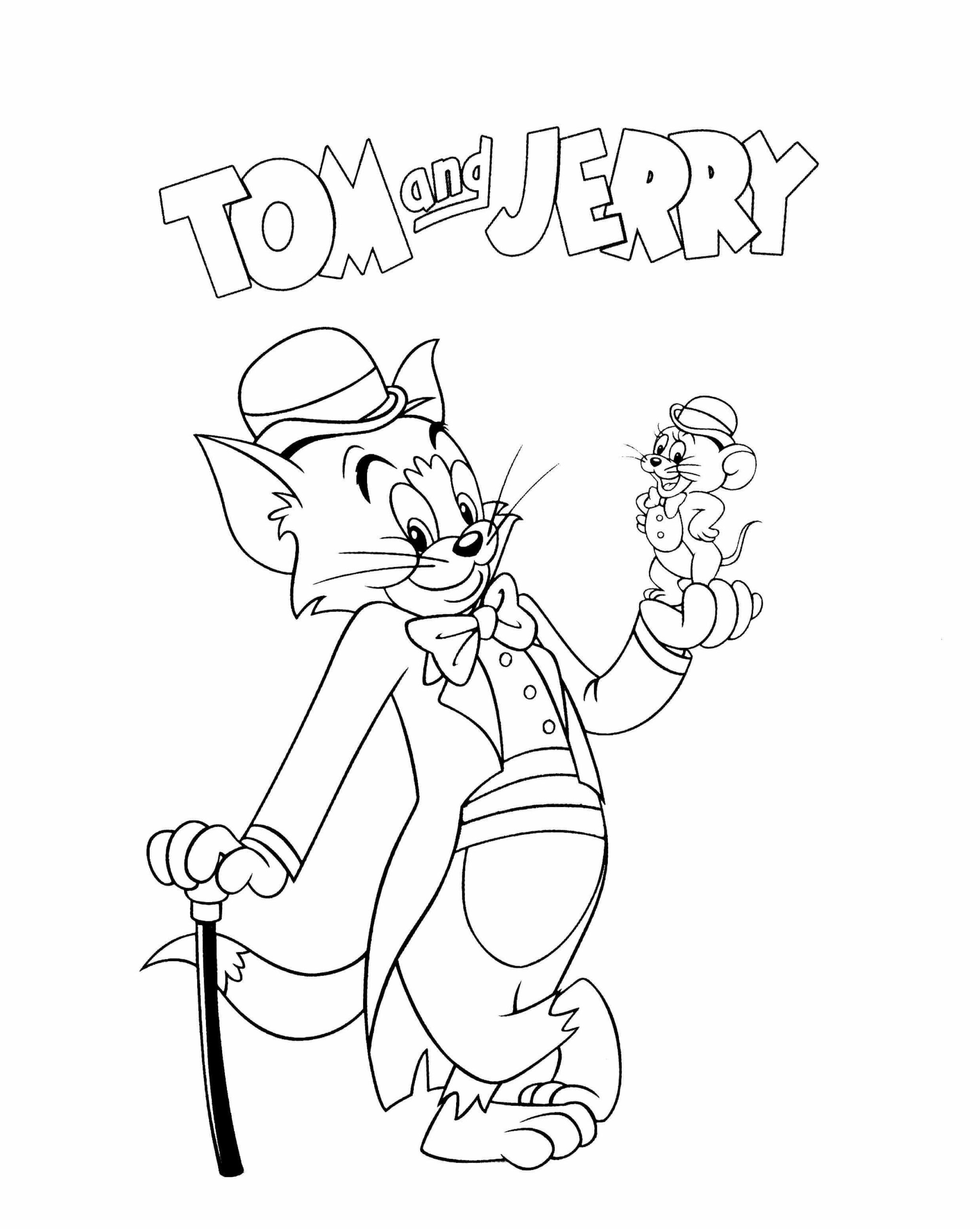 Omalovánka Tom a Jerry jsou v pohodě