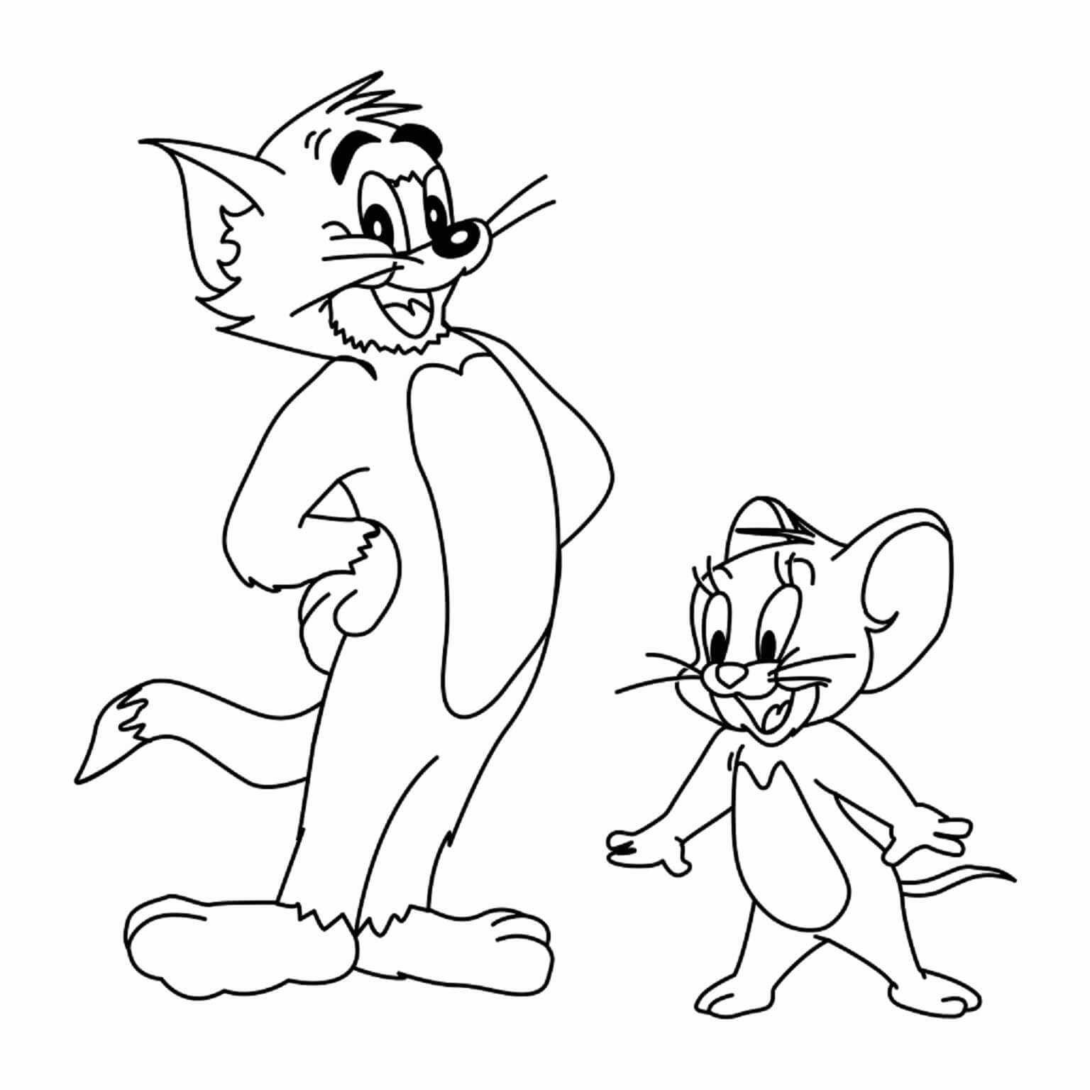 Tom a Jerry omalovánky