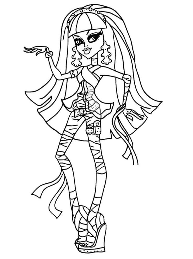 Omalovánka Monster High tanec