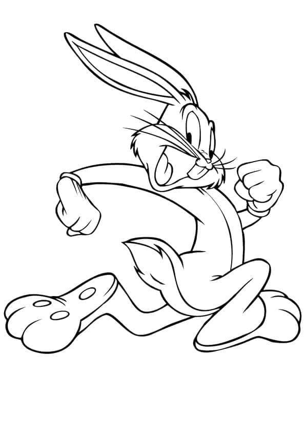 Omalovánka Běh Bugs Bunny