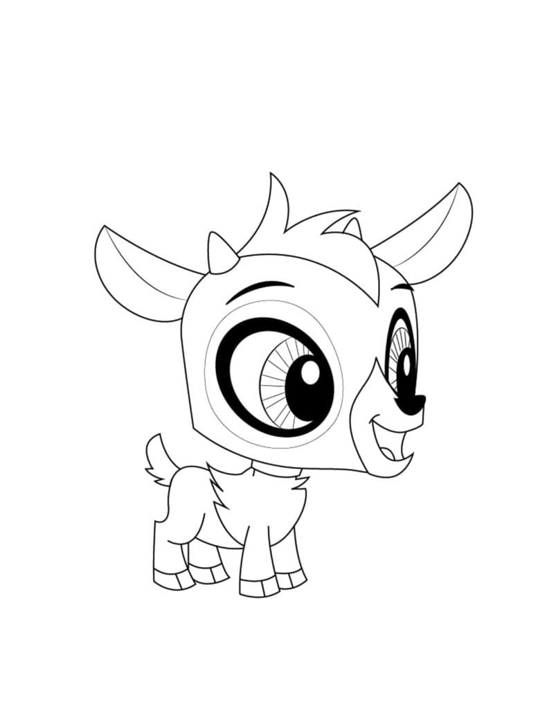 Kreslení Littlest Pet Shop Baa Baa Lou omalovánka