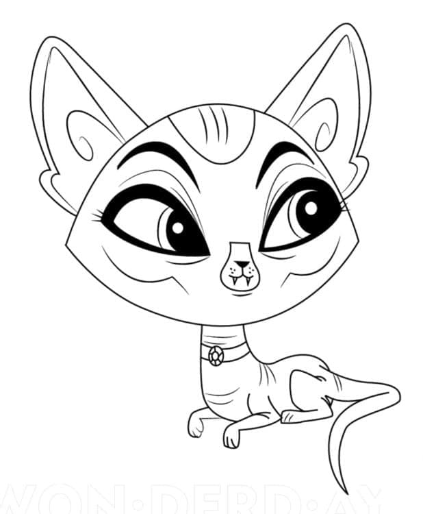 Omalovánka Kreslení Littlest Pet Shop Cairo