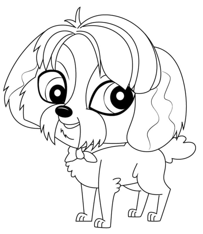 Omalovánka Kreslení Littlest Pet Shop Digby