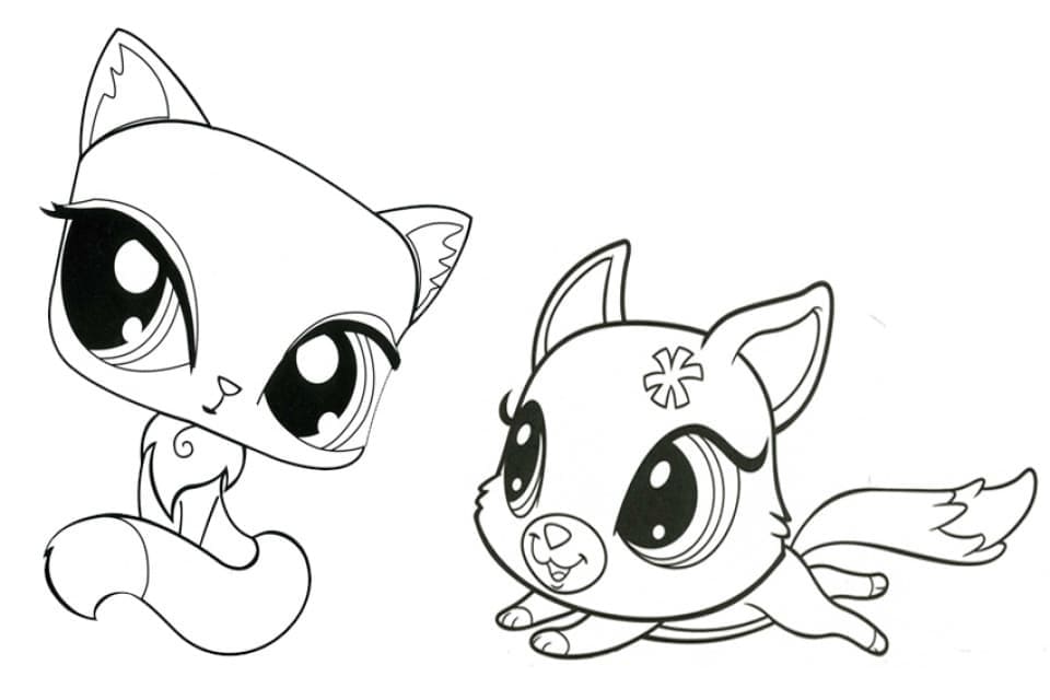 Kreslení Littlest Pet Shop Roztomilý omalovánka