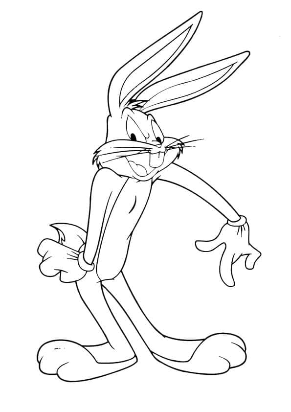 Omalovánka Kreslení pro tisk Bugs Bunny