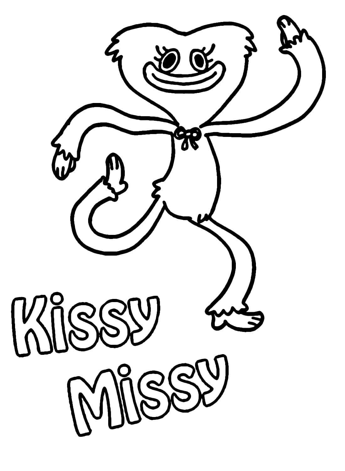 Legrační Kissy Missy omalovánka