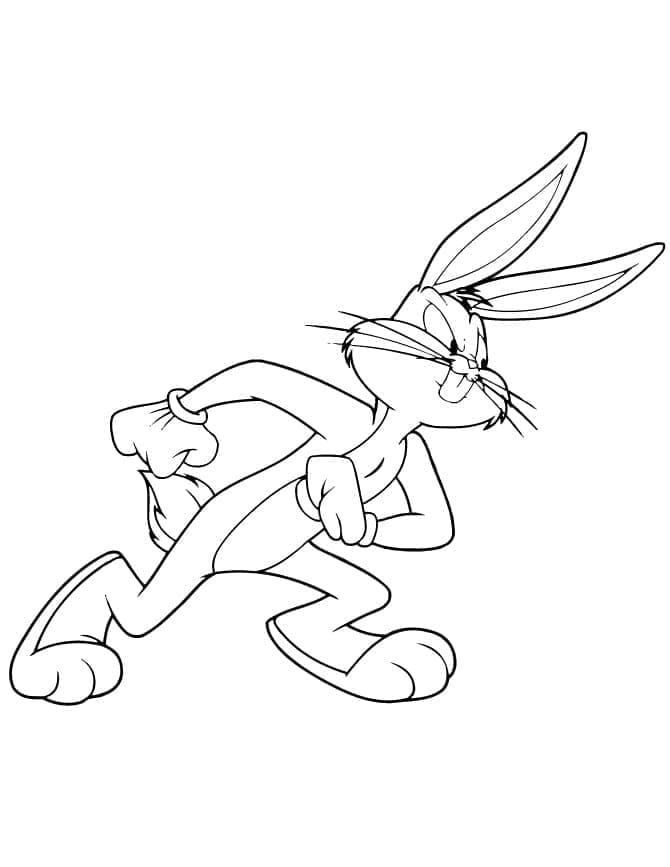 Omalovánka Naštvaný Bugs Bunny