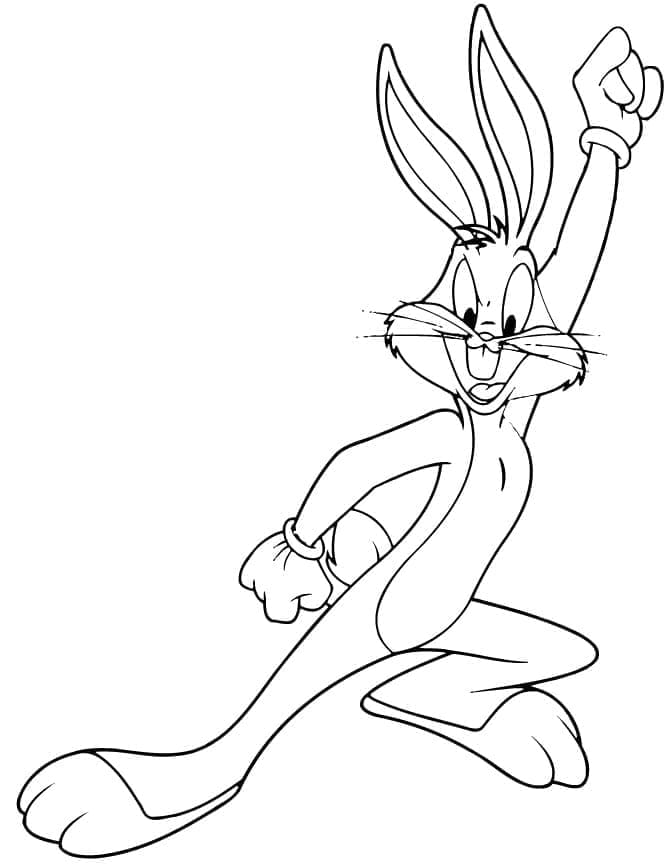 šťastný Bugs Bunny omalovánka