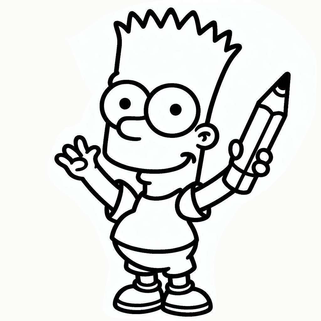 Omalovánka Bart Simpson – Strana 16