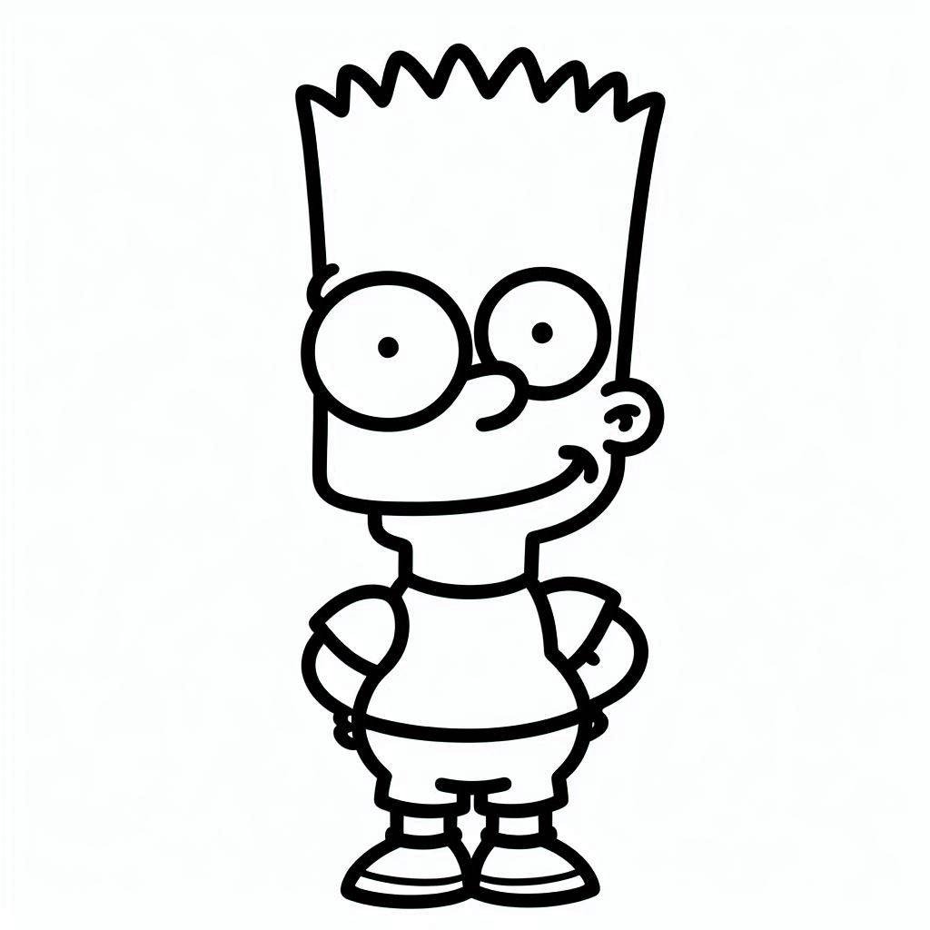 Bart Simpson - Strana 19 omalovánka