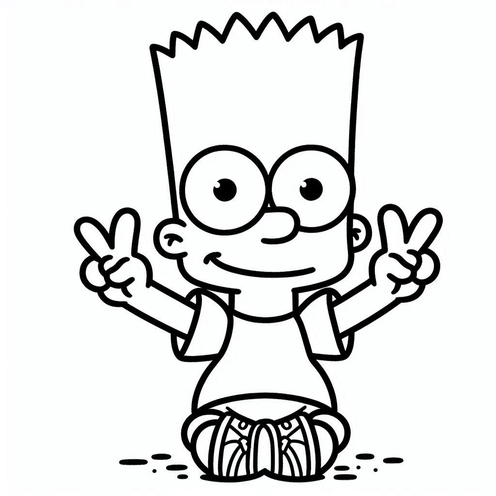 Omalovánka Bart Simpson – Strana 21