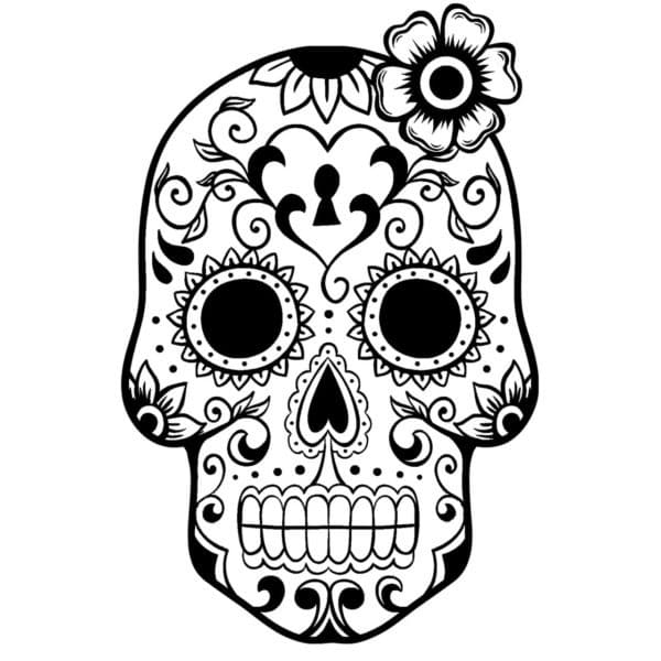 Calavera omalovánka