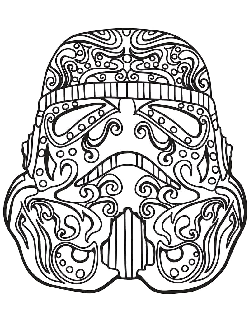 Kreslení Star Wars Calavera omalovánka