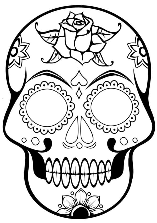 Omalovánka Kreslení fantastické Calavera