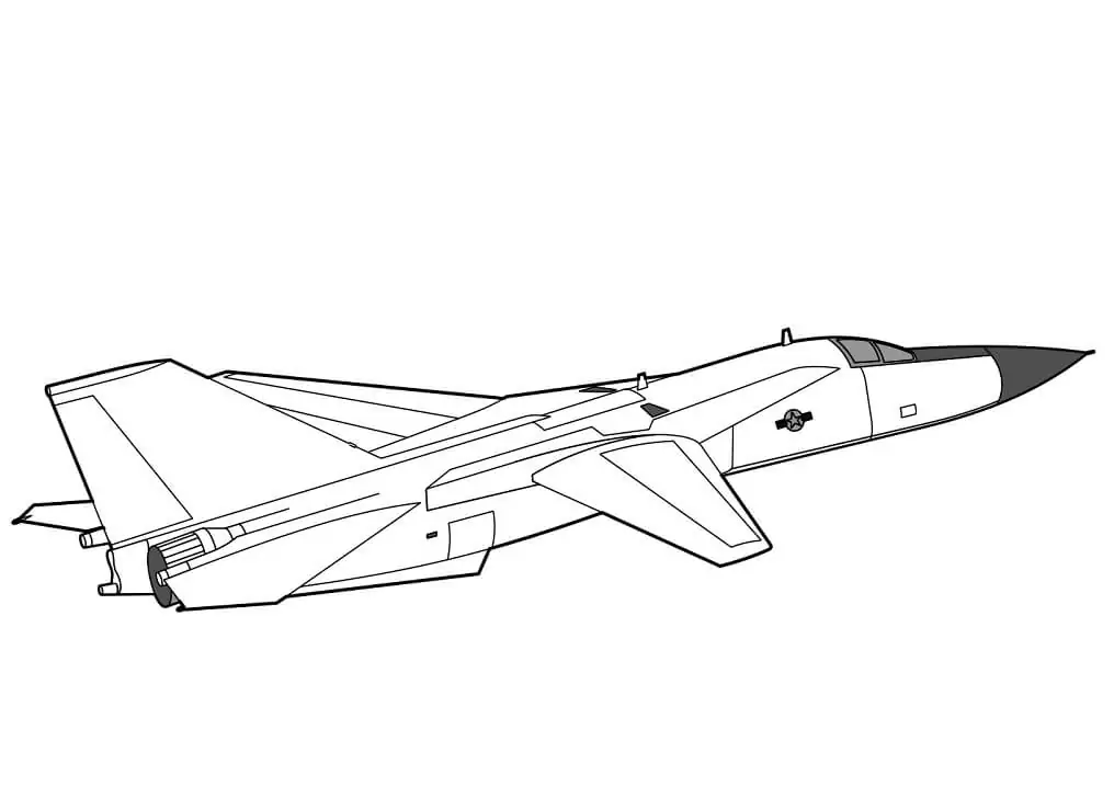 Stíhací letoun F-111 Aardvark omalovánka