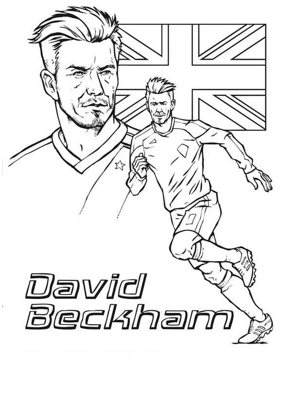 Nakreslete David Beckham omalovánka