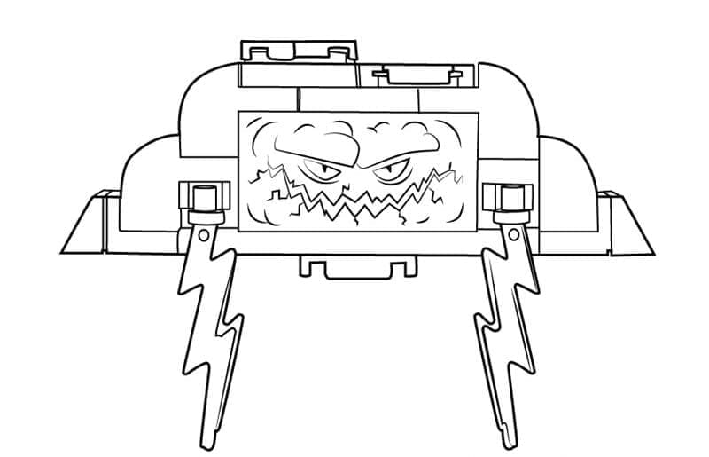 Kreslit Cloud of Monstrox z Lego Nexo Knights omalovánka