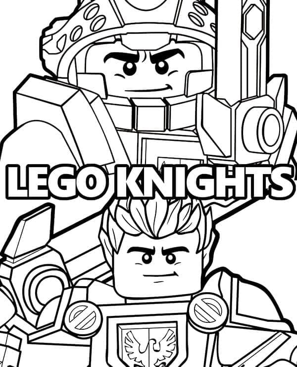 Kreslit Postavy Lego Nexo Knights omalovánka