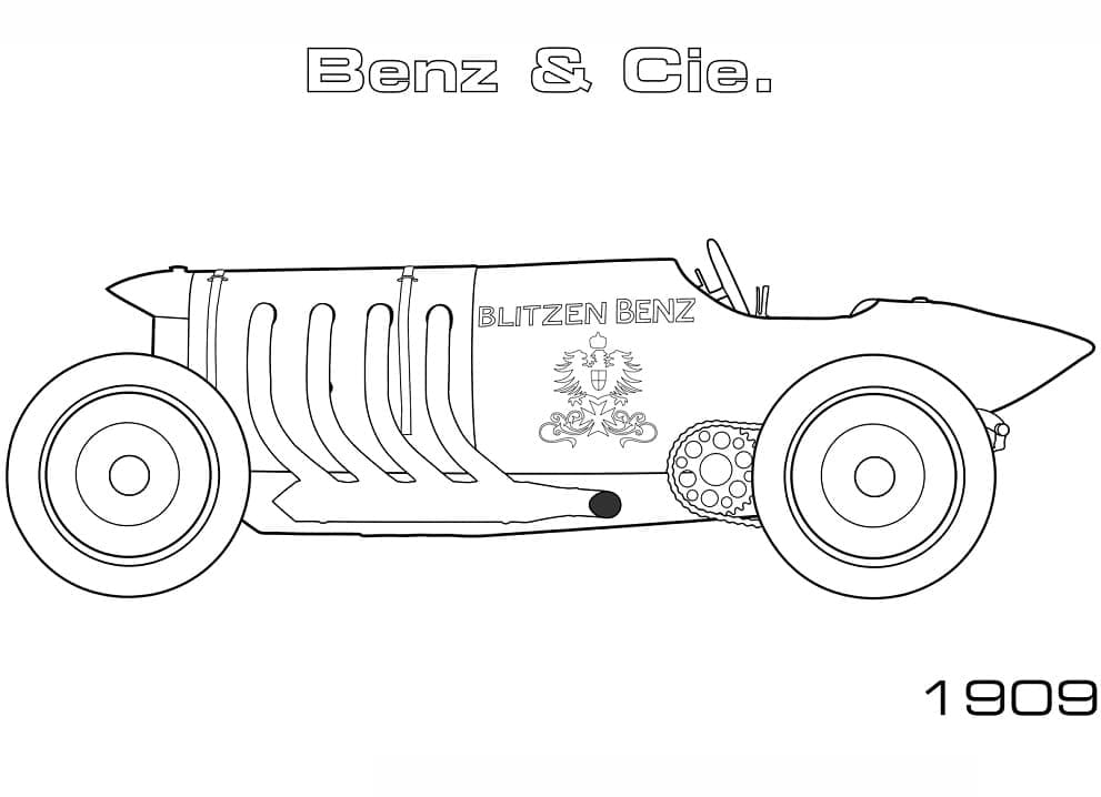 Nakreslit Mercedes Benz 200 PS omalovánka