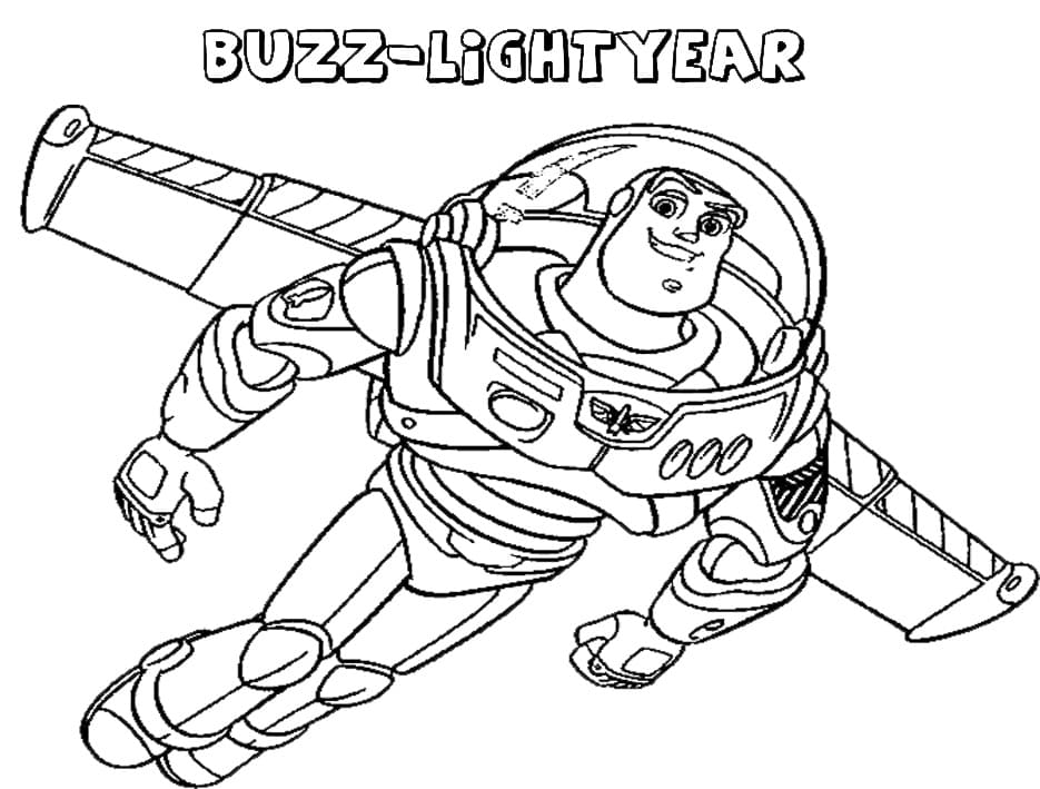 Tisku Buzz Lightyear omalovánka