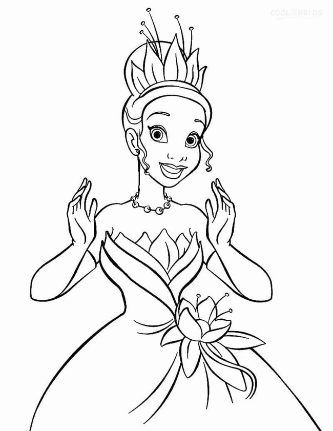 Disney princezna Tiana omalovánka