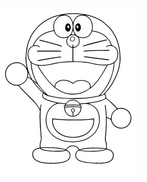 Doraemon zdarma omalovánka