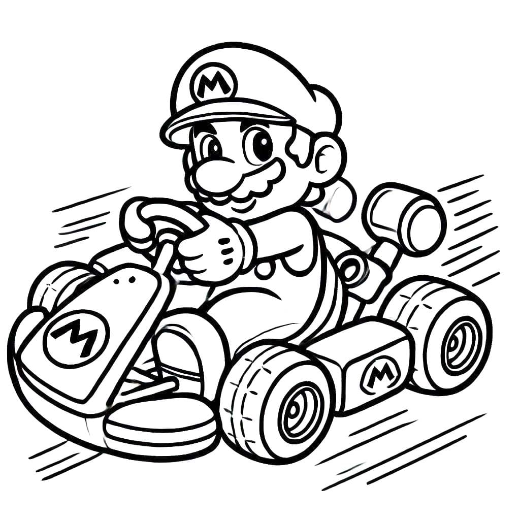 Mario Kart Základní omalovánka