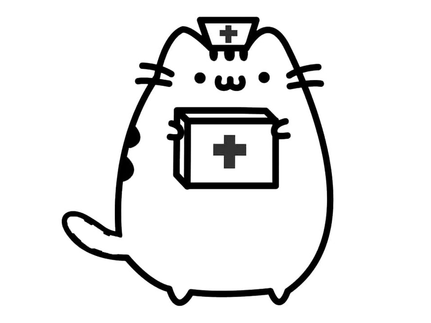 Nakreslete sestru Pusheen omalovánka