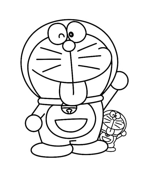 Roztomilý Doraemon omalovánka