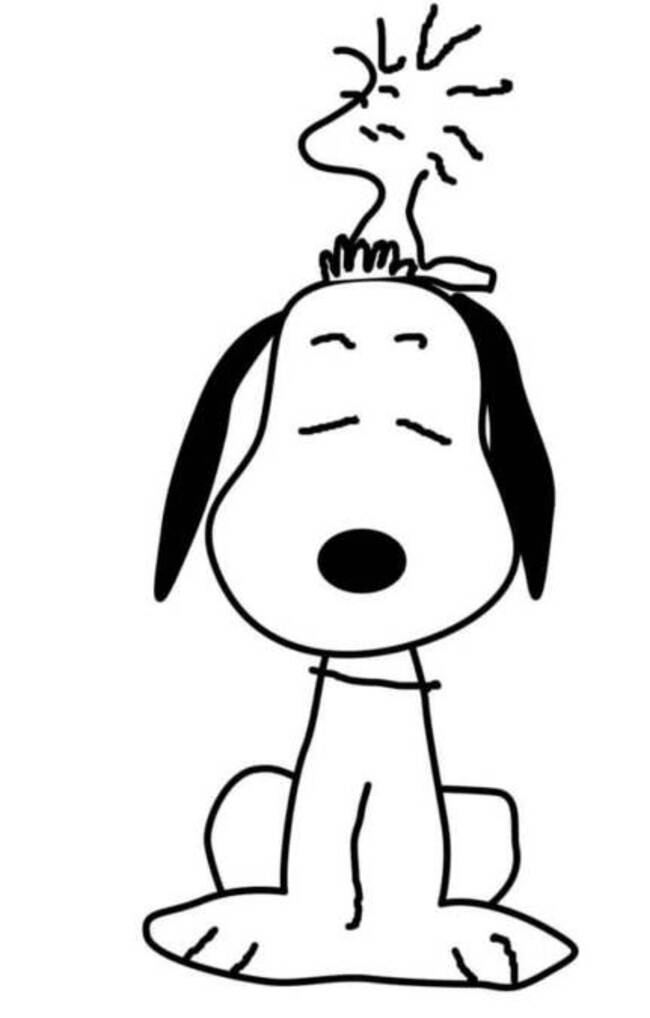 Snoopy omalovánky