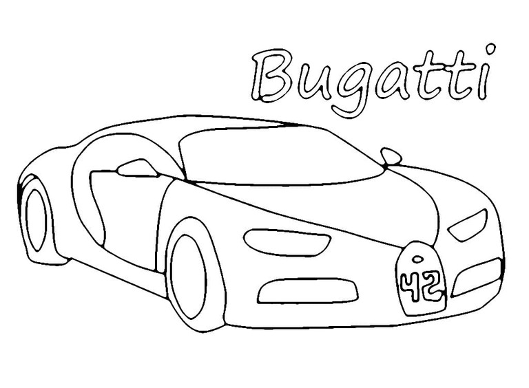 Bugatti omalovánky