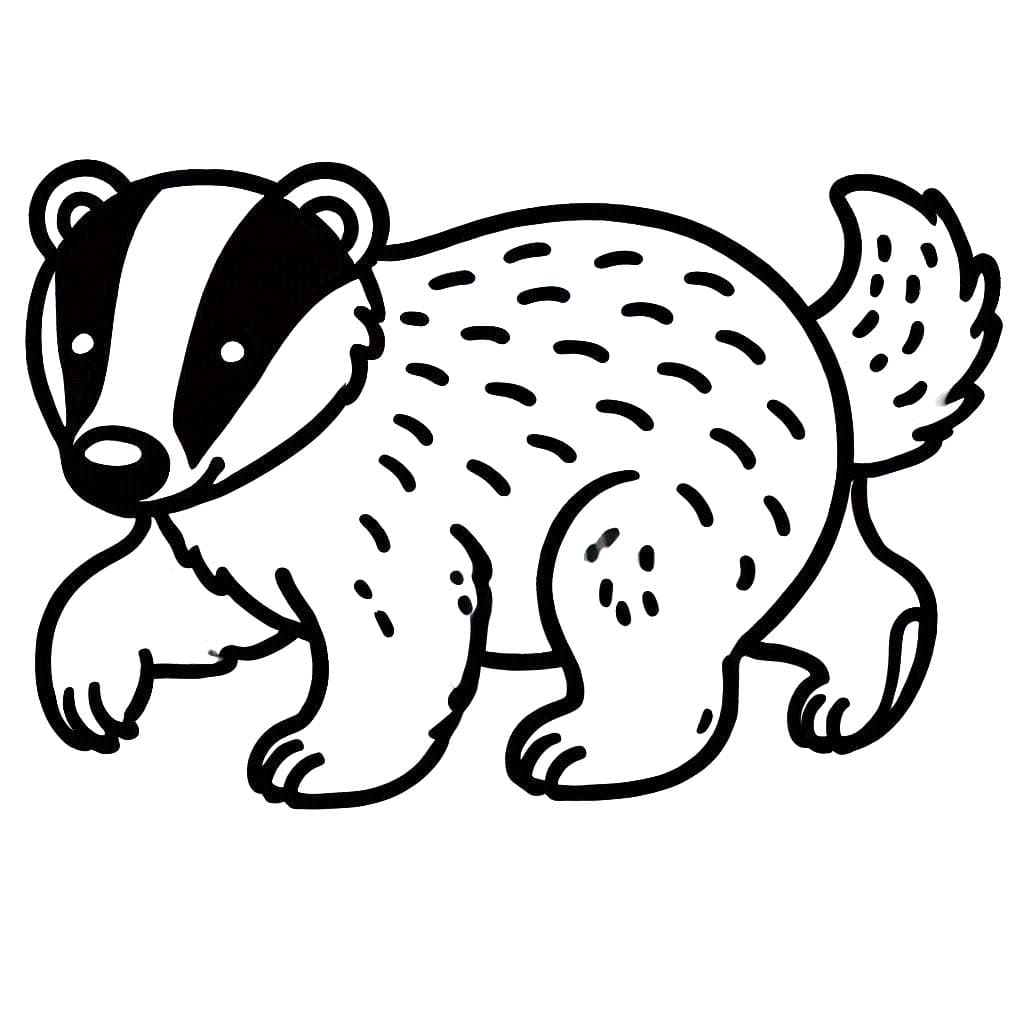 Omalov nka Nakreslete Tisk Jezevec K Vytisknut Zdarma