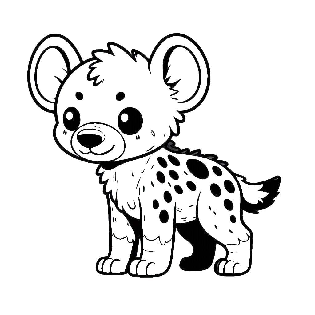 K vytisknutí Hyena omalovánka