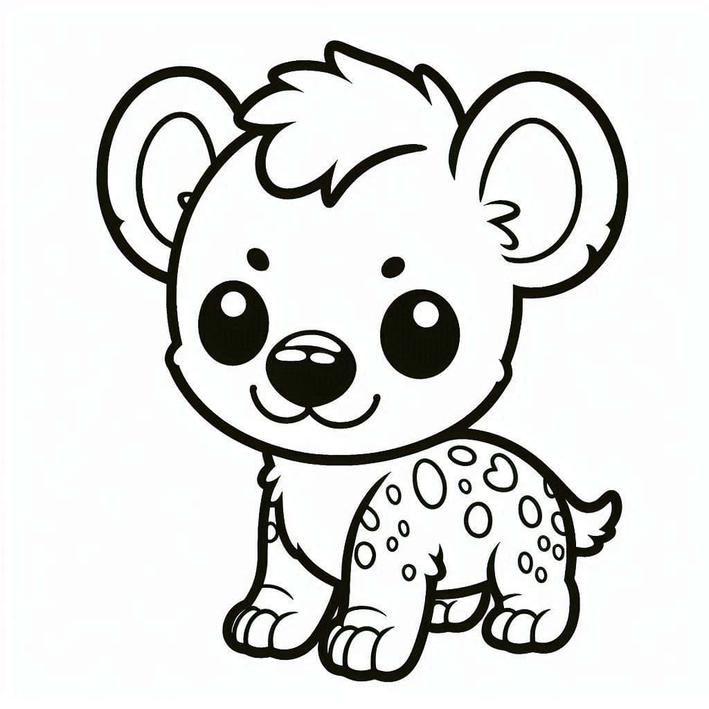 Nakresli Hyena velmi základní omalovánka