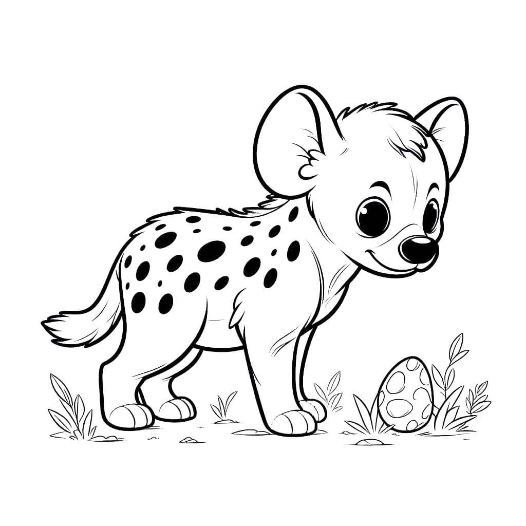 Nakresli Hyena základní omalovánka