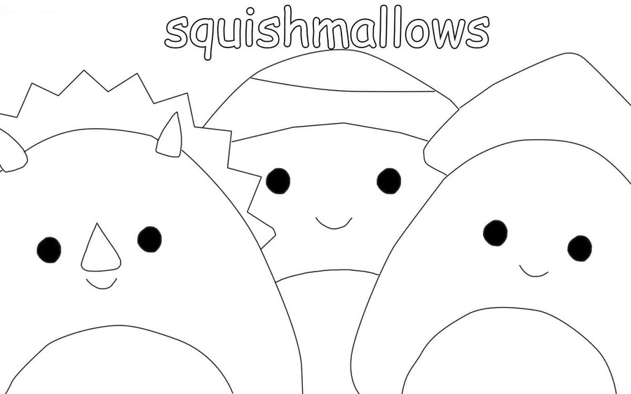 Squishmallows základní omalovánka