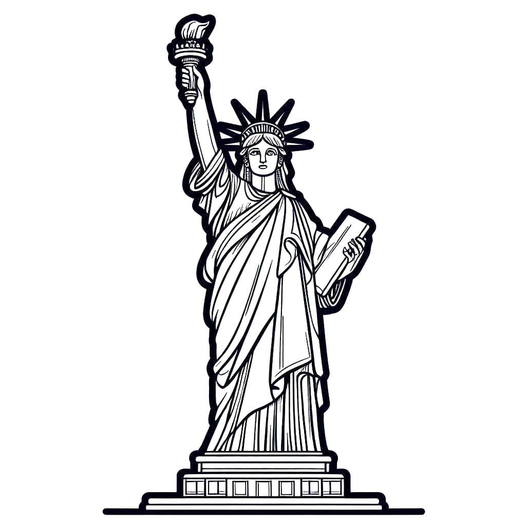 Socha Svobody 2 omalovánka