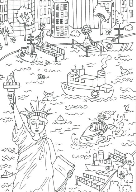 Socha Svobody základní omalovánka