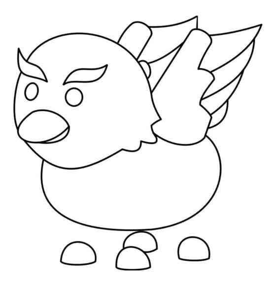 Adopt Me k vytisknutí zdarma omalovánka